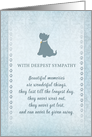 Scottie Dog Beautiful Memories Dog Sympathy Card