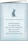Pitbull Dog Beautiful Memories Dog Sympathy Card