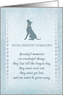 Great Dane Dog Beautiful Memories Dog Sympathy Card