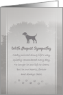 Dog Sympathy Sadly Missed Along Life’s Way Card