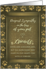 Golden Brown Paw Prints Deepest Sympathy For the Loss of Pet Card