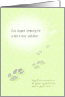 Deepest Sympathy for Loss of Pet - May Fond Memories Warm Your Heart card