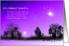 Deepest Sympathy - Night Sky - Dog Loss card