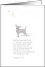 Little Dog Sympathy - Moon & Stars with Poem card