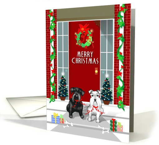 Merry Christmas - Two schnauzer Christmas card (1333312)