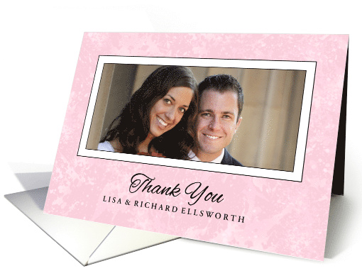 Pink Custom Photo Thank You card (1350132)