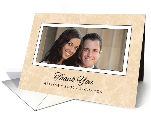 Gold Custom Photo Thank You card (1350140)