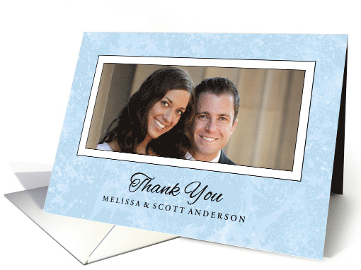 Light Blue Custom Photo Thank You card (1350146)
