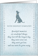 Great Dane Dog Beautiful Memories Dog Sympathy Card