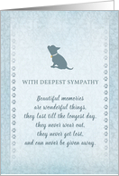 Chihuahua Dog Sympathy - Beautiful Memories Card