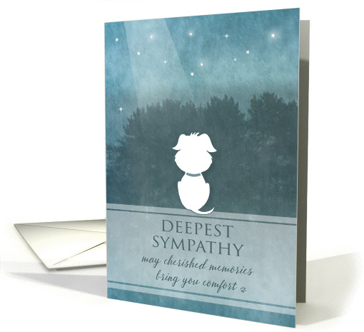 Dog Sympathy May Cherished Memories Bring You Comfort card (1431468)