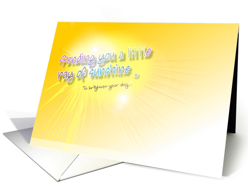 Thinking of You - Sending sunshine to brighten your day card (674761)