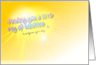 Thinking of You - Sending sunshine to brighten your day card