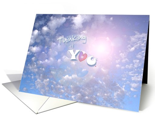 Love thinking of you in the clouds card (675144)