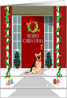 Merry Christmas - German Shepherd Dog card