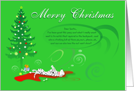 Merry Christmas - Dalmatian dog funny card