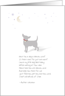 Little Dog Sympathy - Moon & Stars with Poem card