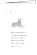 Dog Sympathy (Female Dog) - German Shepherd Moon & Stars with Poem card