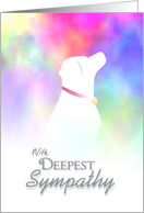 Dog Sympathy - Lab Dog Silhouette - With Deepest Sympathy card