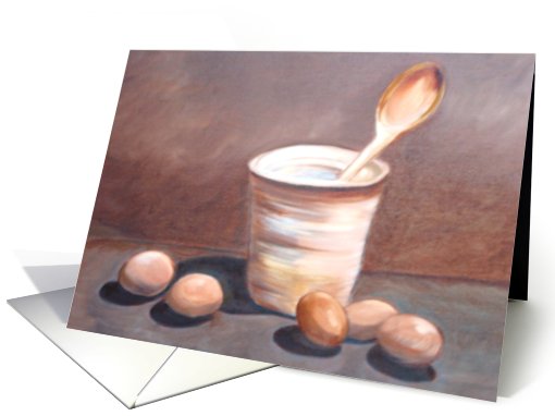 Still Life - Vase, Spoon, Eggs card (677491)