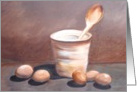 Still Life - Vase, Spoon, Eggs card
