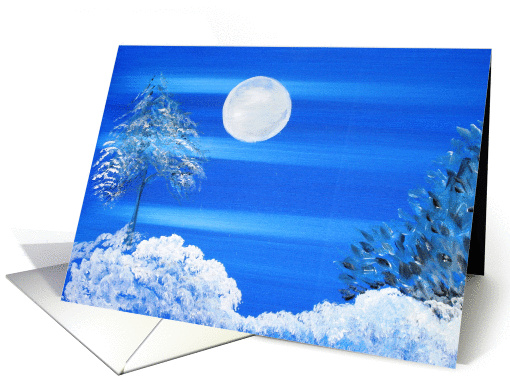 Full Moon in Winter card (677496)