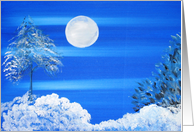 Full Moon in Winter card