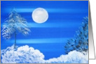 Full Moon in Winter card