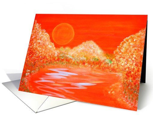Orange Oasis card (677511)