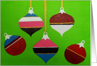 Christmas Ornaments card