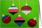 Christmas Ornaments card