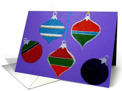 Christmas Ornaments card (707405)