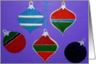 Christmas Ornaments card