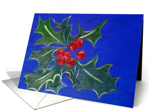 Christmas Holly card (707542)