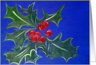 Christmas Holly card