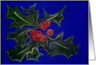 Christmas Holly card