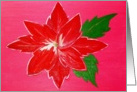 Christmas Poinsettia card