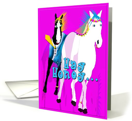 Will You Marry Me Horses card (678012)
