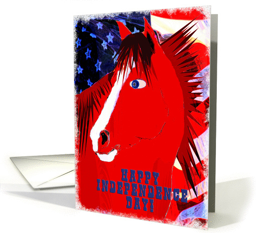 American Horse-Happy Independence Day card (678214)