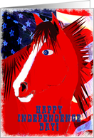 American Horse-Happy Independence Day card