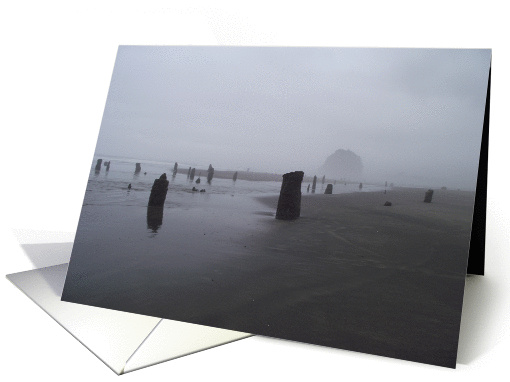 pacific coast beach Oregon Blank Note card (679313)
