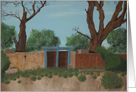 Gated Stone Wall card