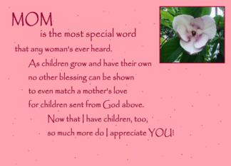 Mother's Day Poem...