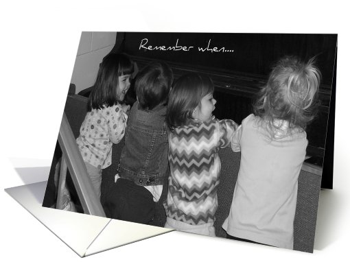 Miss You, Friend, Girls laughing card (723185)