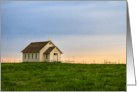 Little Country Church at Sunset - Sympathy Card