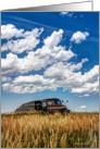 Old Truck on the Prairie - Blank Note Card