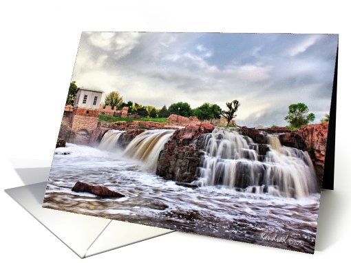 Rushing Water at Falls Park, Sioux Falls, South Dakota card (681410)