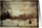 Winter Snow Scene, blank inside, note card