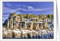 Spearfish Canyon, SD in Winter - All occasion note card