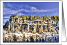 Spearfish Canyon, SD in Winter - All occasion note card